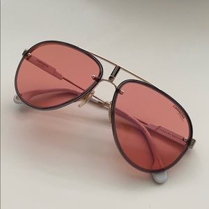 New Carrera Glory sunglasses with pink lenses